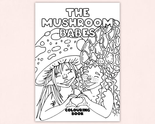 The Mushroom Babes 12 Digital Colouring Sheets