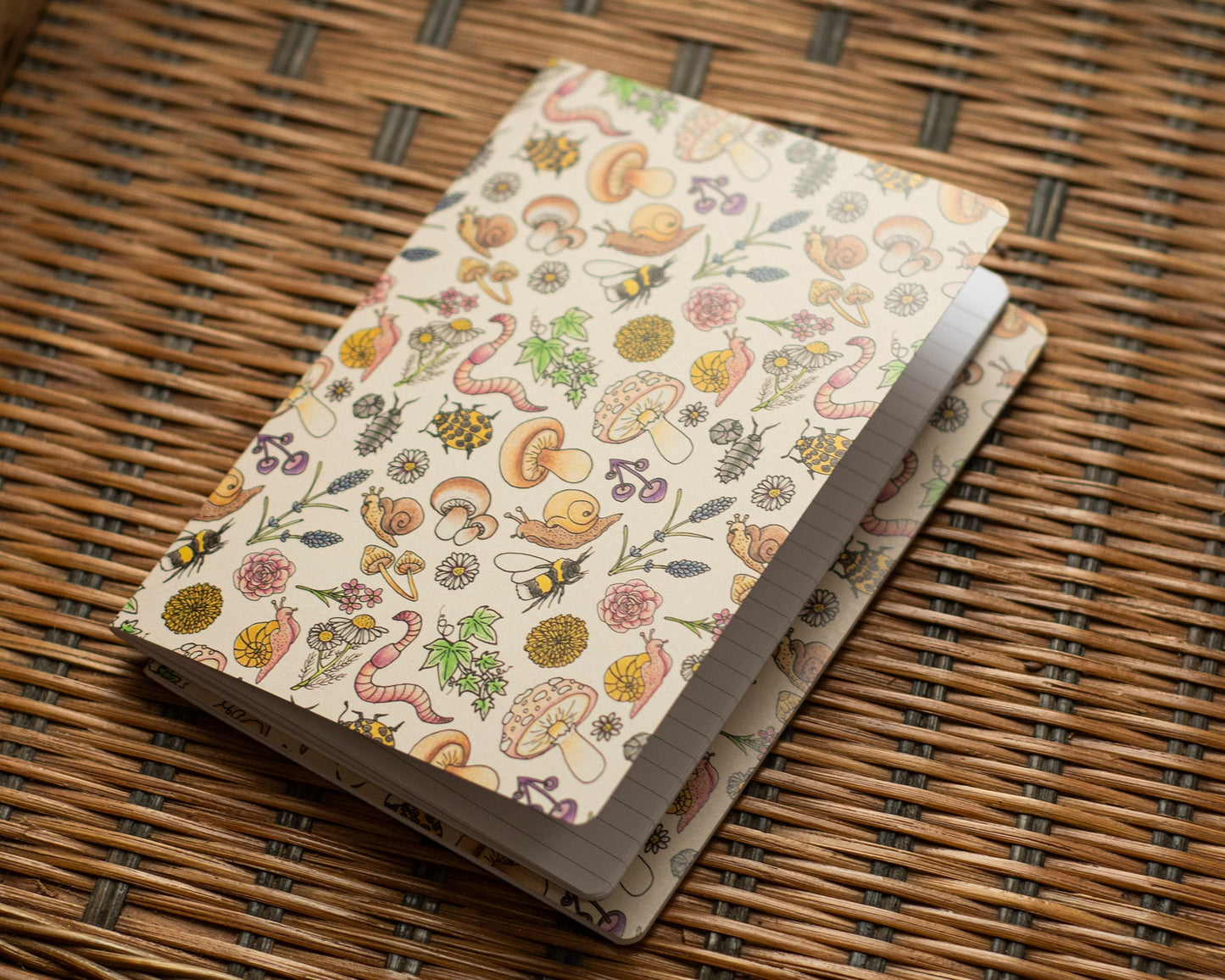 Bugs & Shrooms Lined Notebook