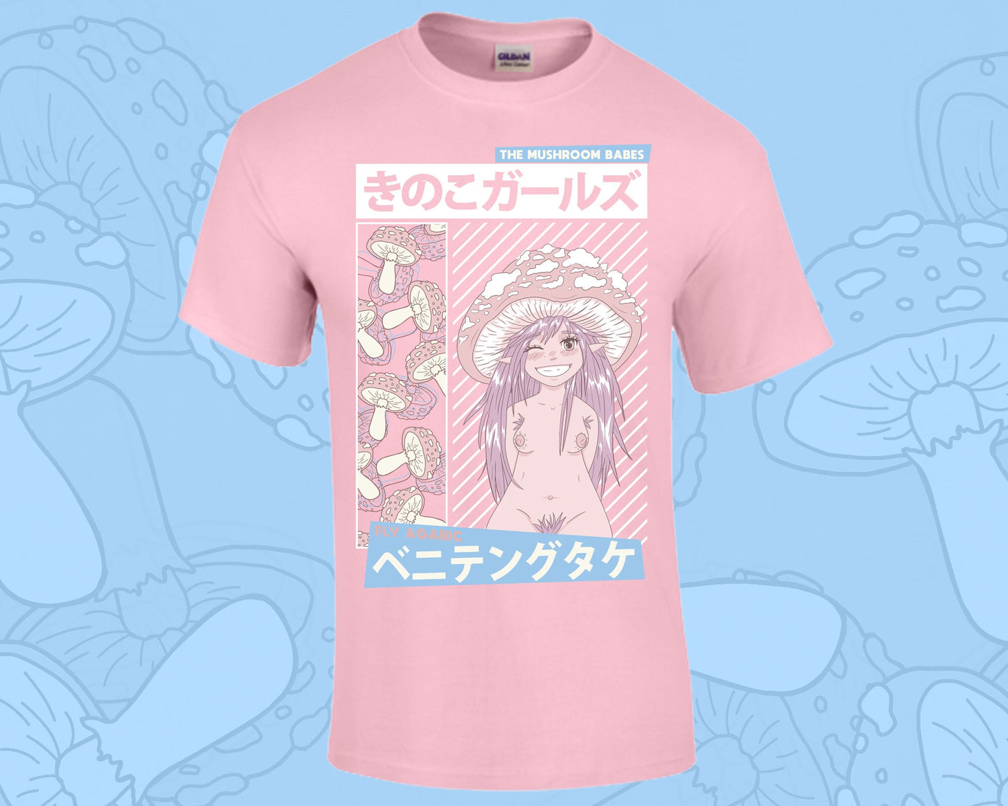 Anime Fly Agaric Oversized T-Shirt