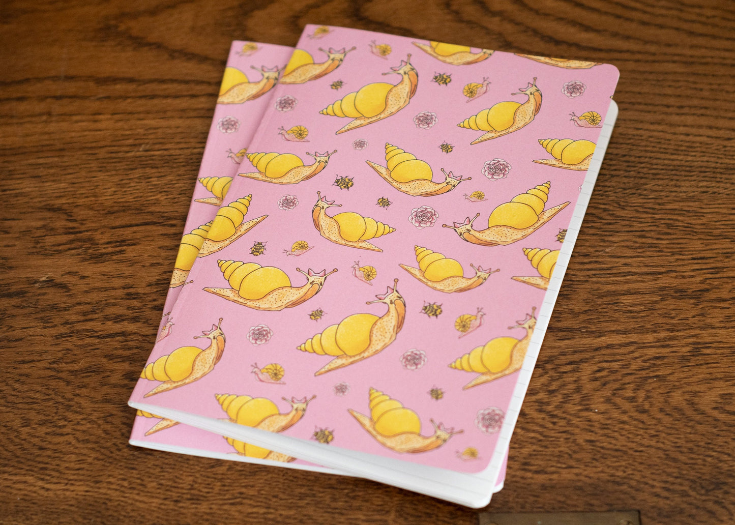 Lemon Snail Lined Notebook