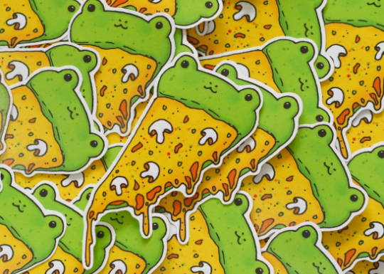 Froggy Food Stickers